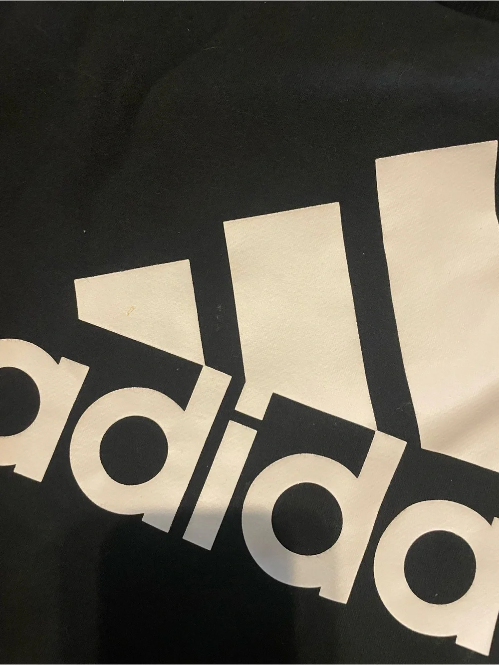 adidas Black Crewneck Sweatshirt with White Trefoil Logo